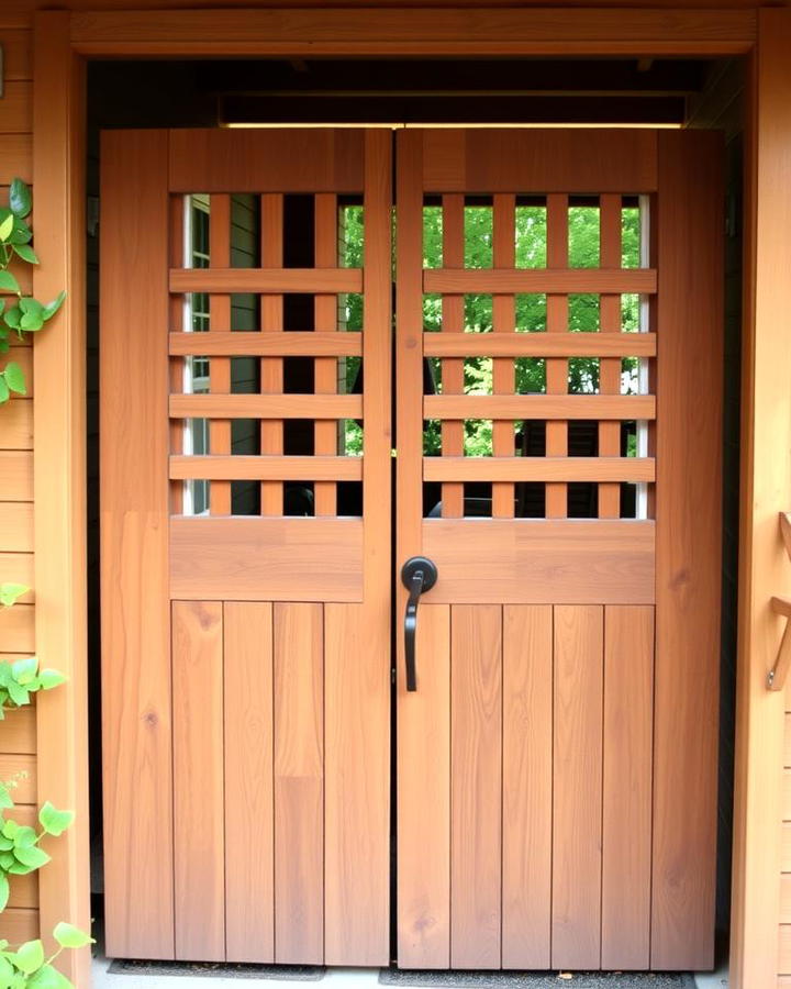 Wooden Slatted Gate