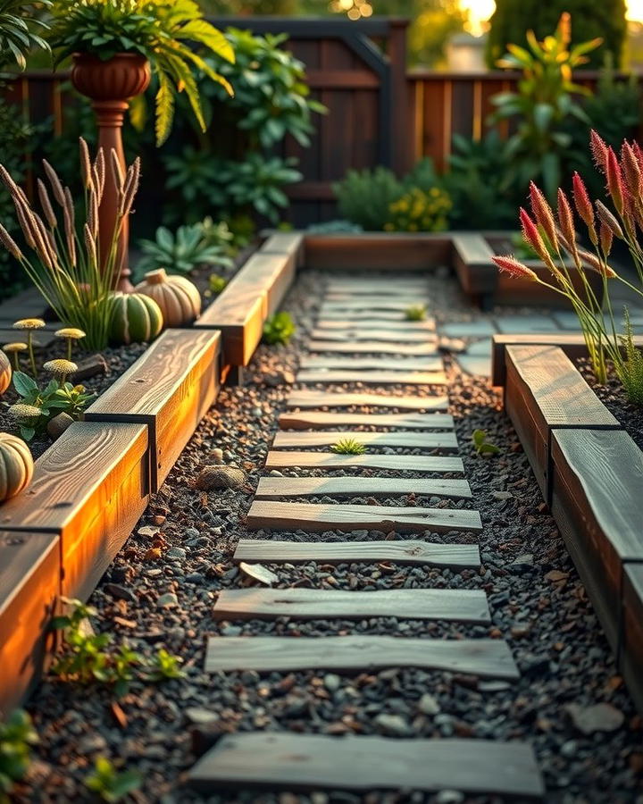 Wooden Sleepers for a Natural Touch