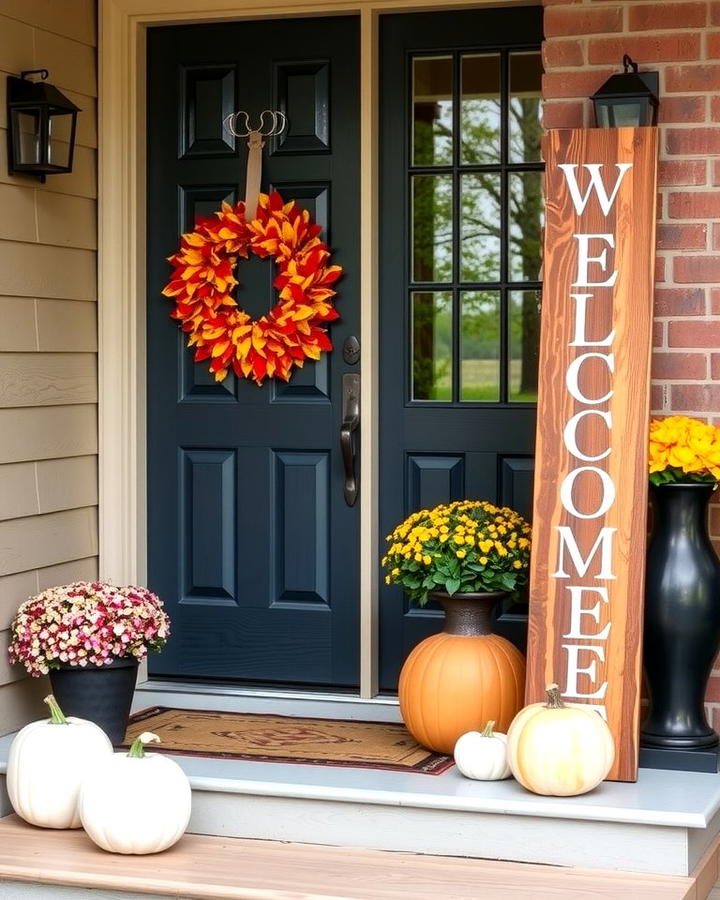 Wooden Welcome Sign