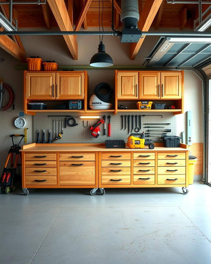 Workbench with Built In Storage