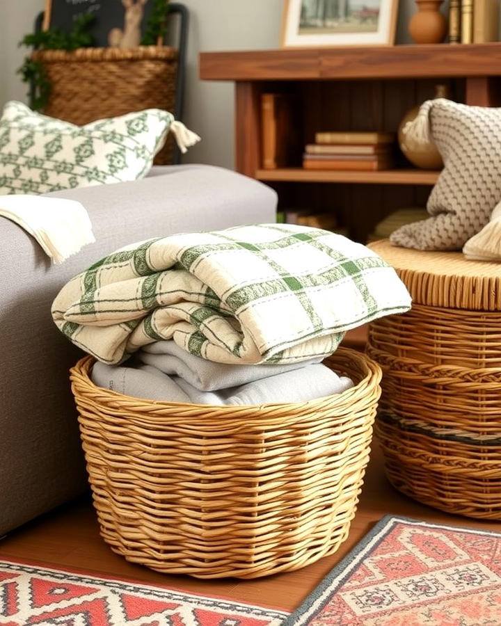 Woven Basket Storage