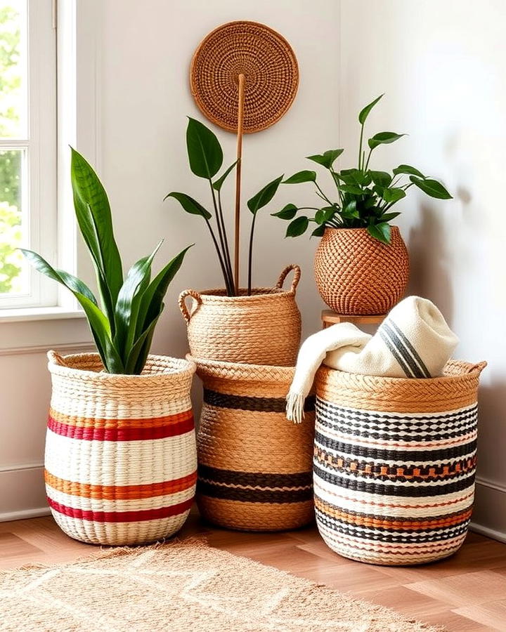 Woven Baskets for Functional Decor