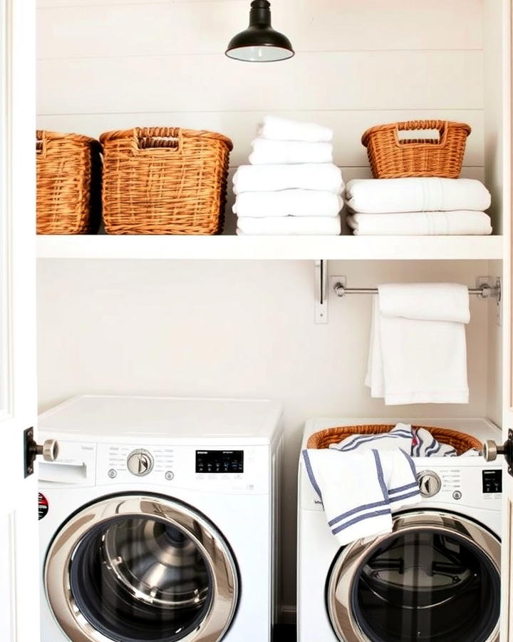 Woven Baskets for Laundry Organized Storage