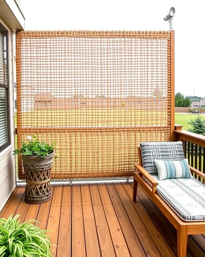 Woven Rope Privacy Wall