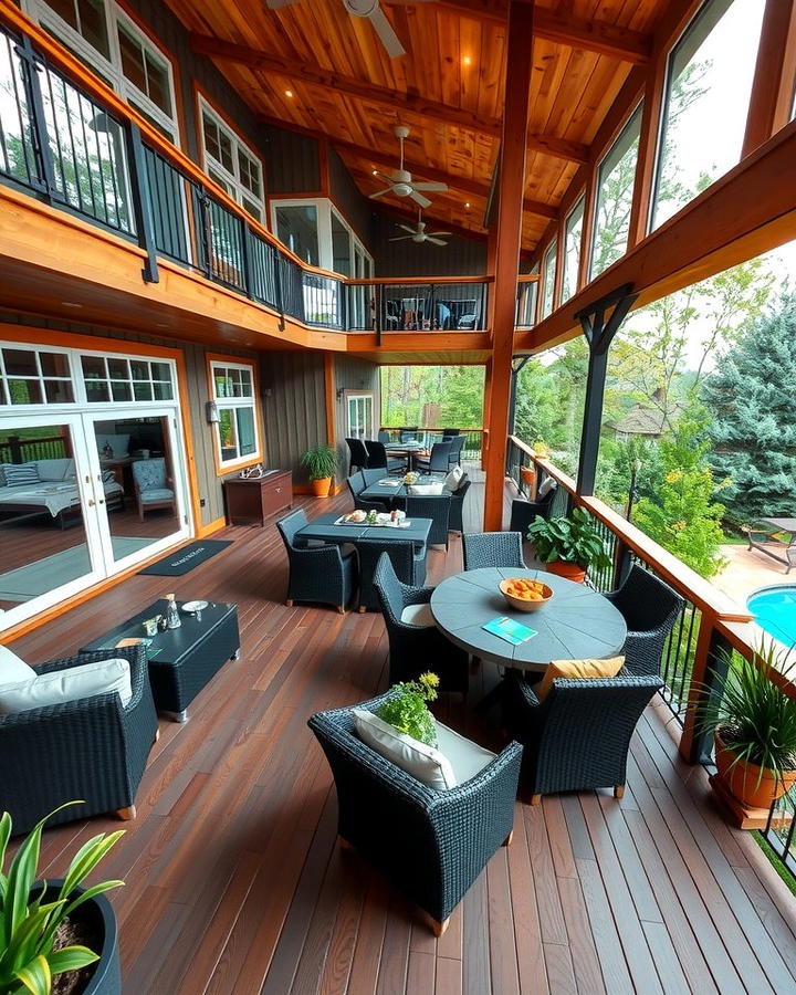 Wraparound Deck and Patio