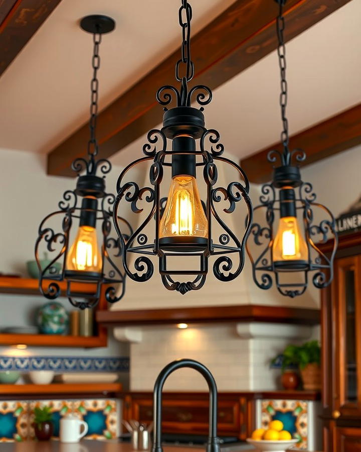 Wrought Iron Light Fixtures