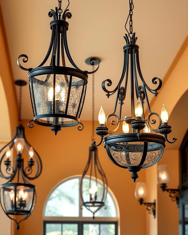 Wrought Iron Lighting Fixtures