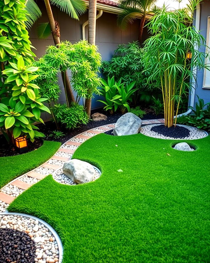 Zen Garden with Turf