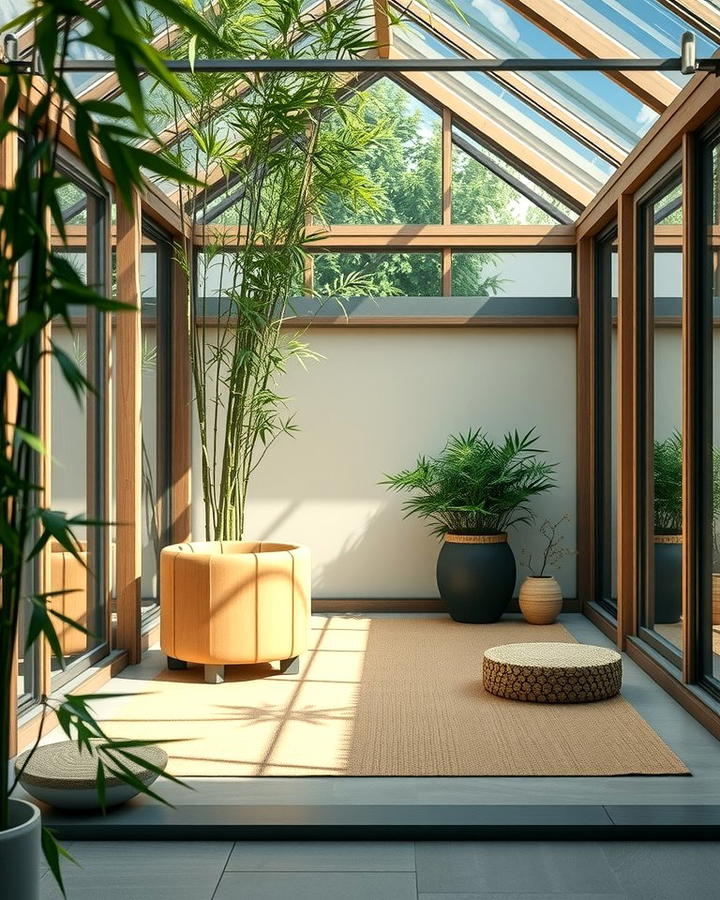 Zen Greenhouse Meditation Space