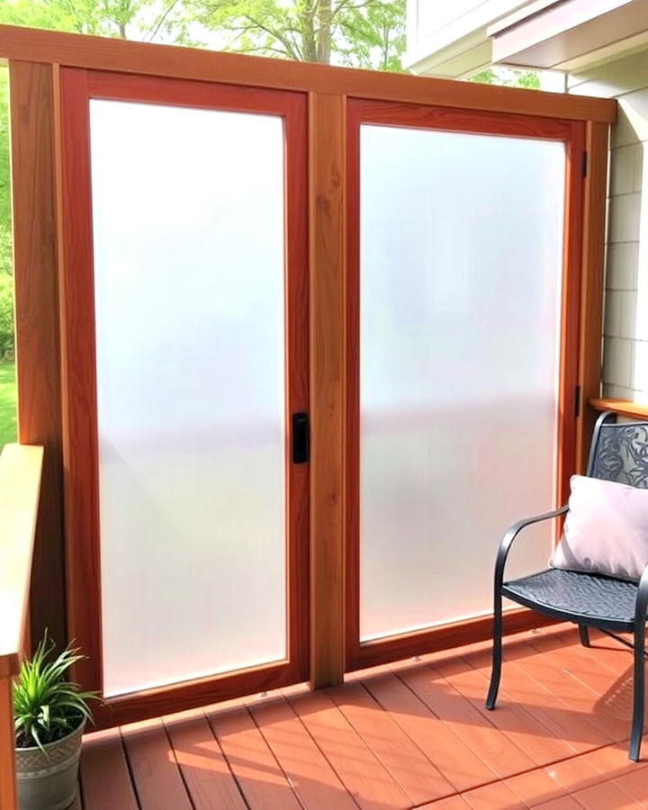 acrylic privacy panels for deck