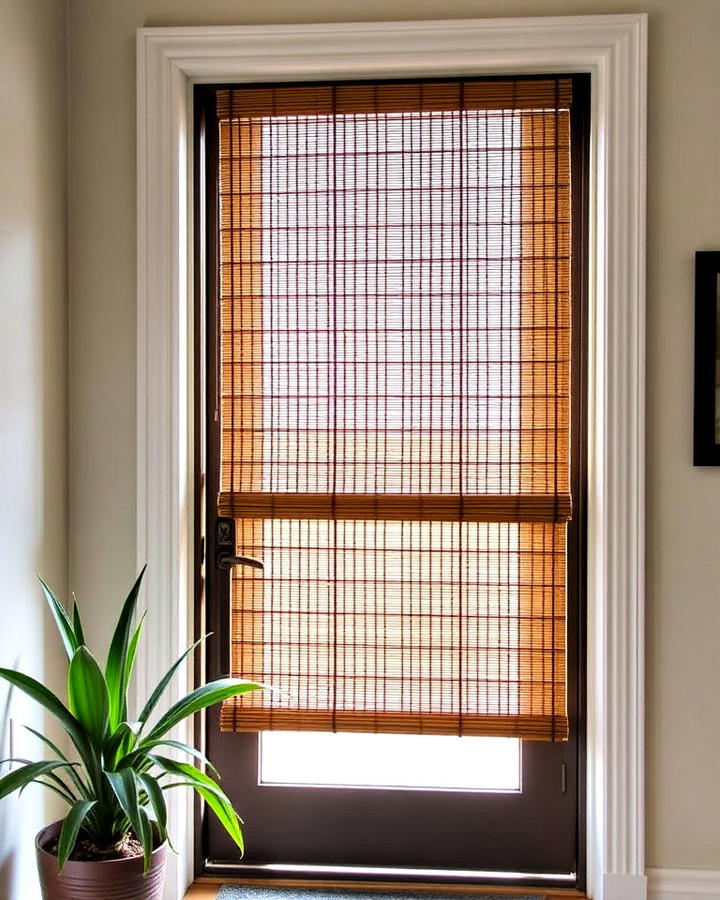 bamboo blinds for front door