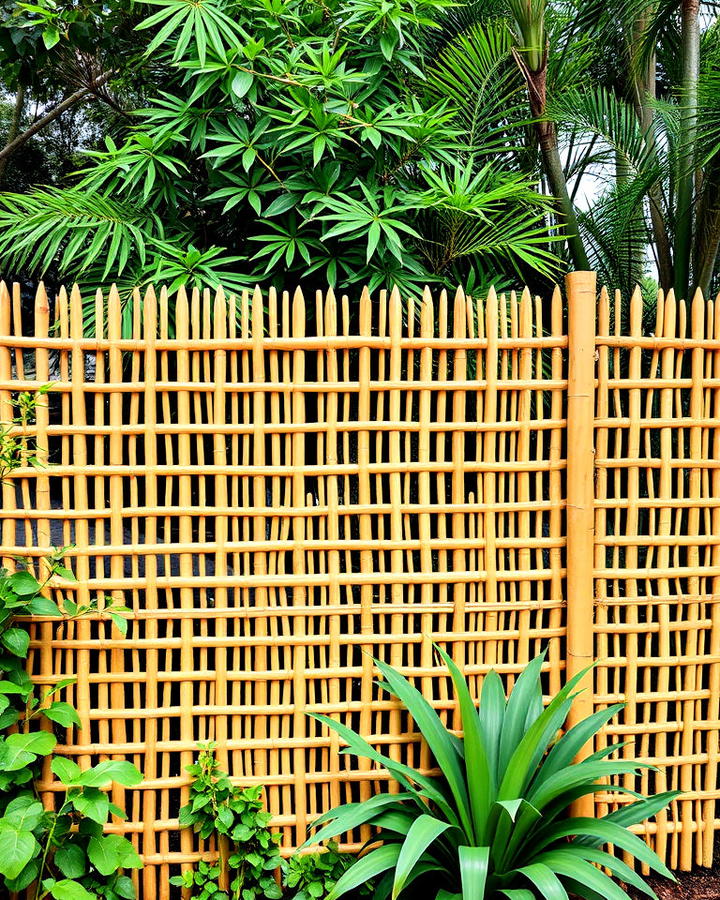 bamboo lattice fence design