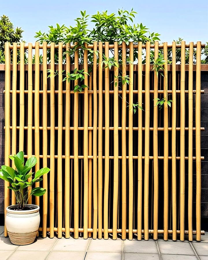 bamboo trellis panels