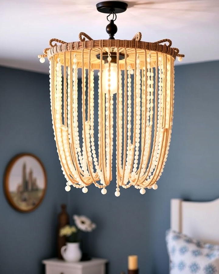 beaded beauty chandelier for bedroom