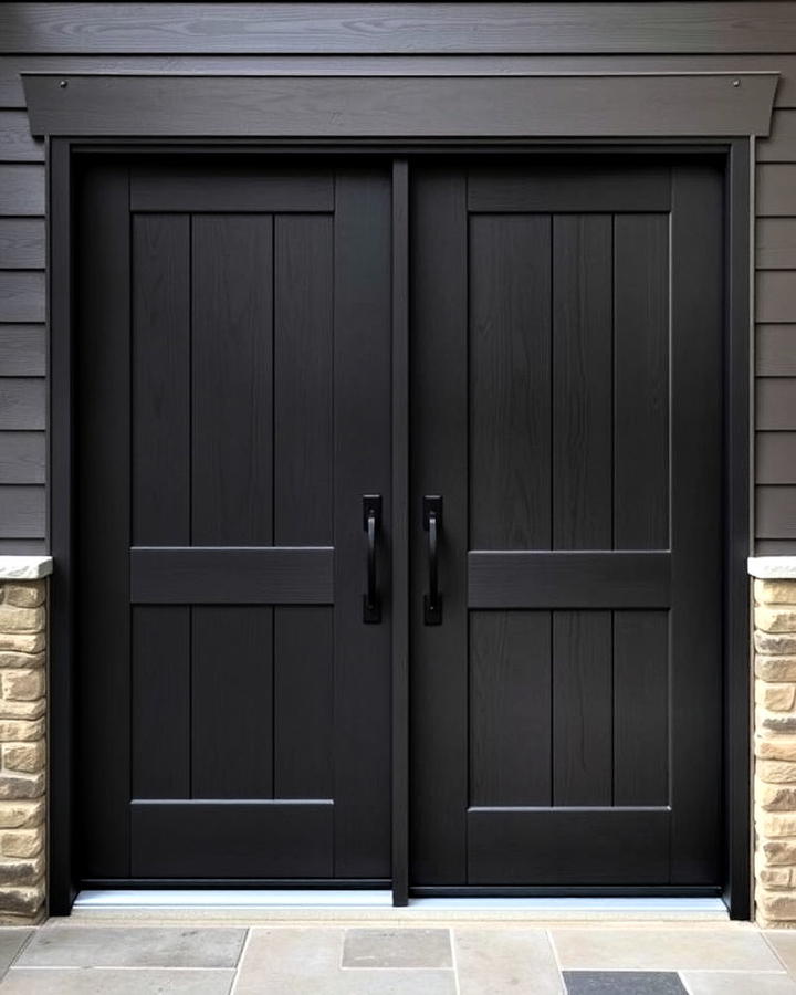 charcoal gray front door design