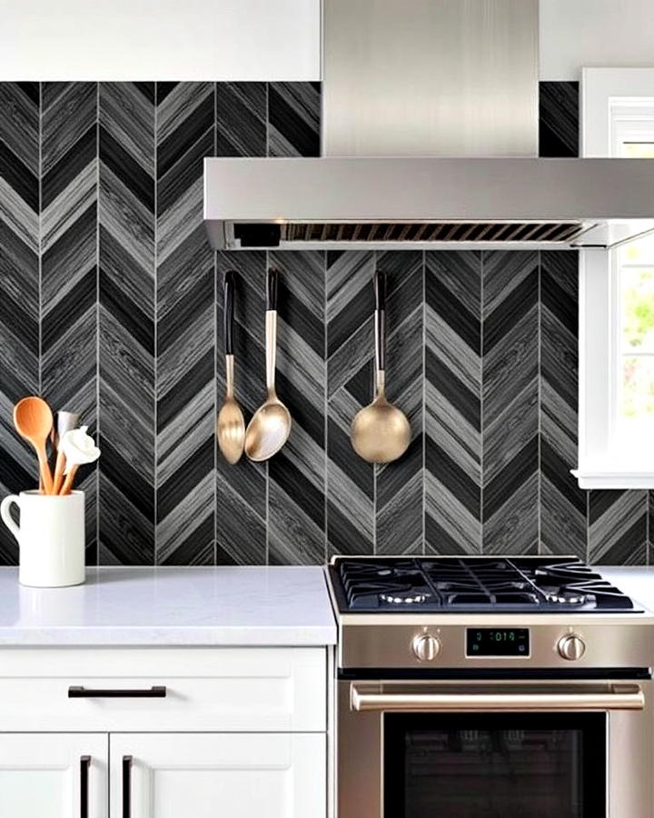 chevron tile patterns backsplash