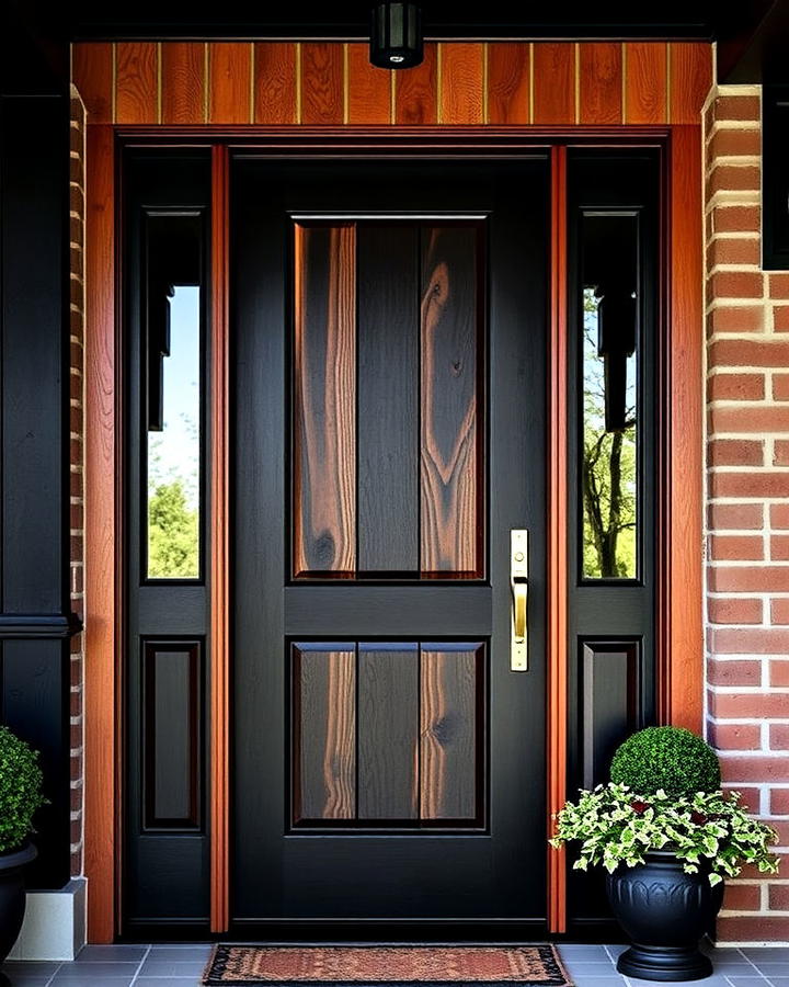 classic black elegance front door