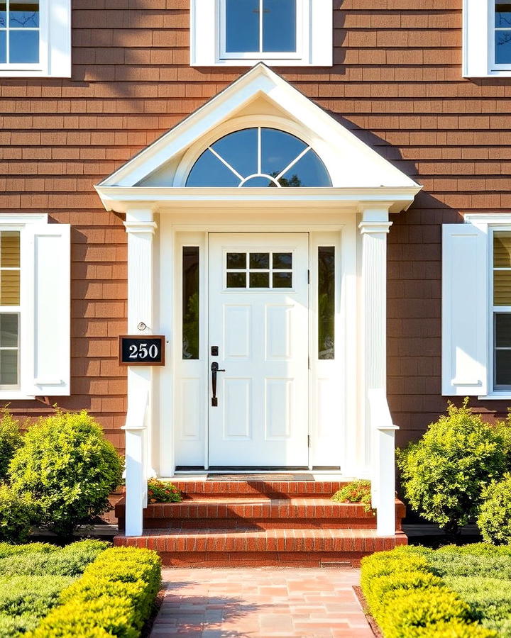 classic white front door