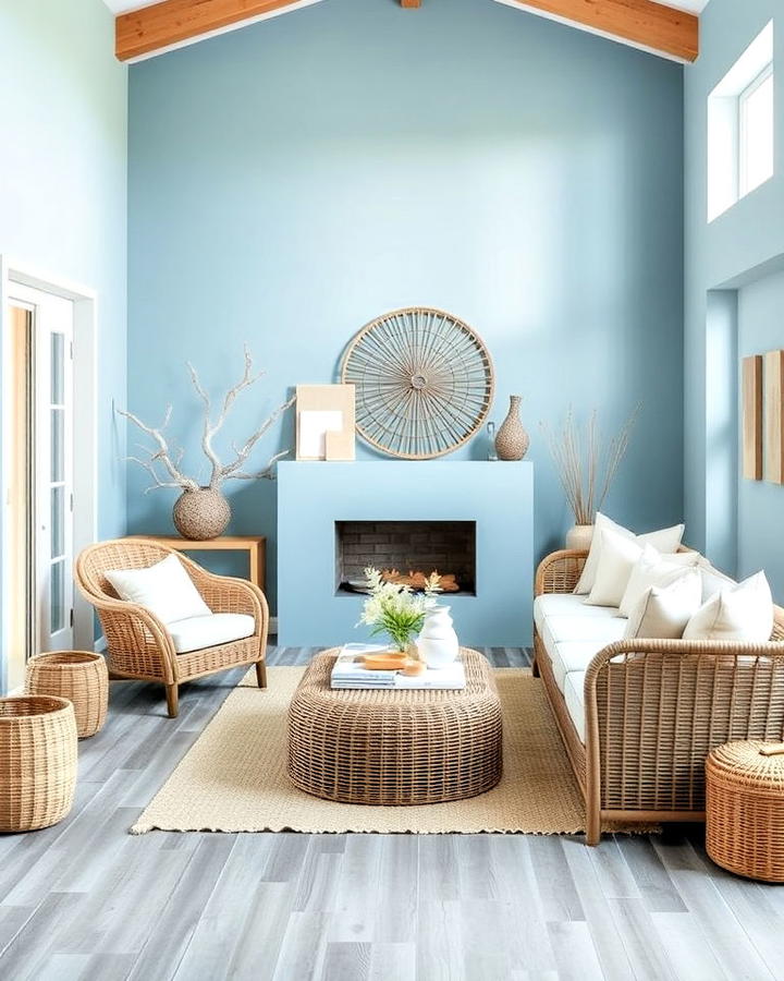 coastal inspired serenity living room