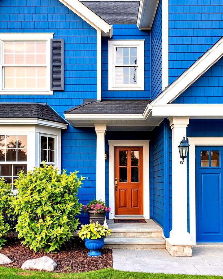 cobalt blue house siding color