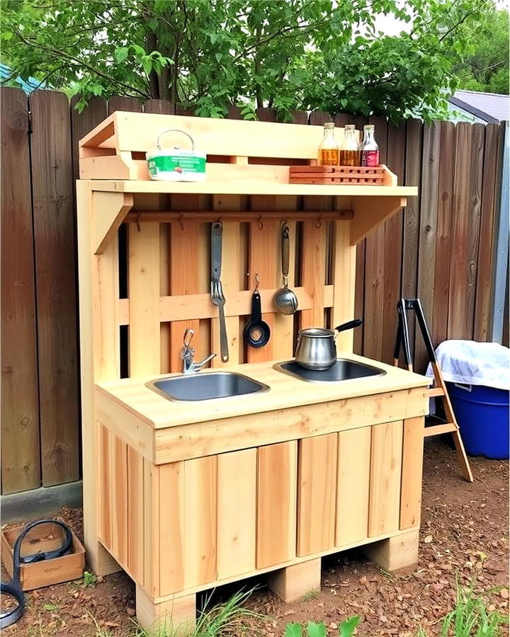 compact pallet mud kitchen