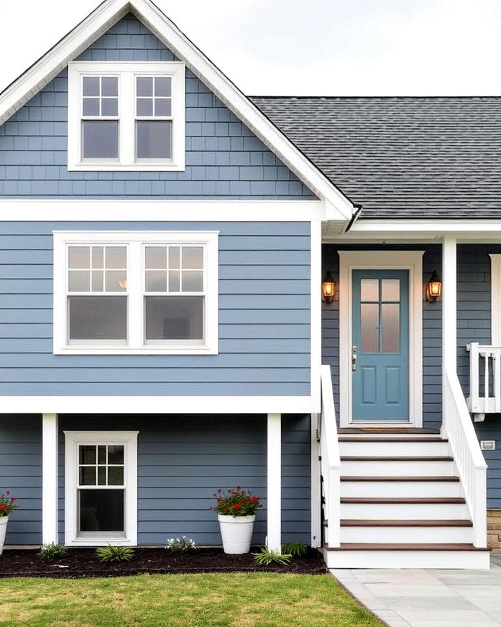 cool slate blue home for a coastal touch