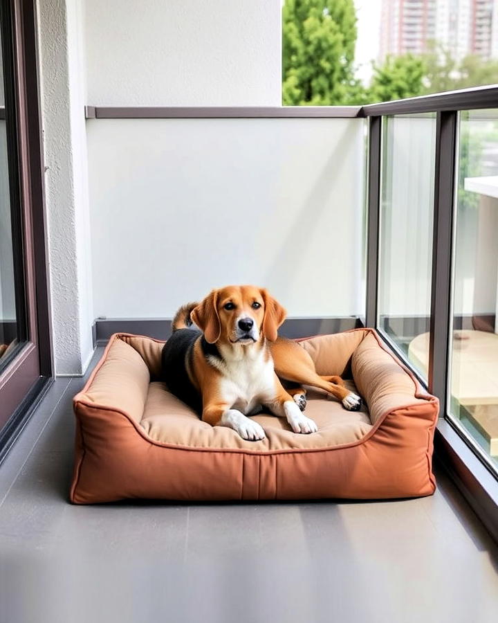 cozy dog bed for balcony