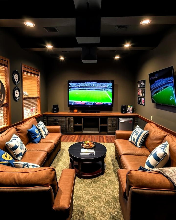 cozy sports lounge design