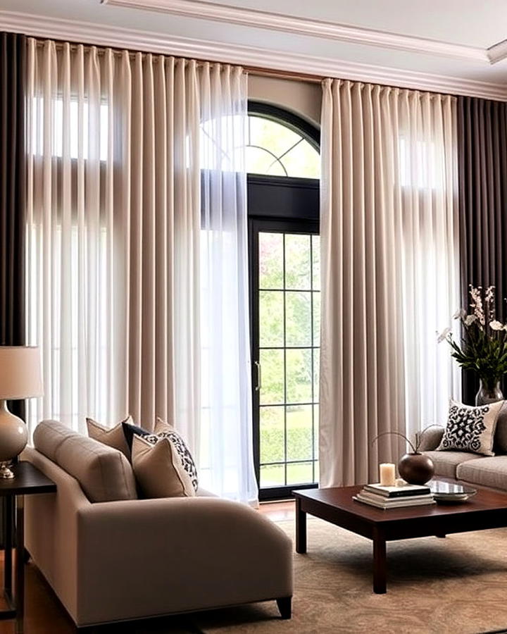 curtains and drapes for softness living room