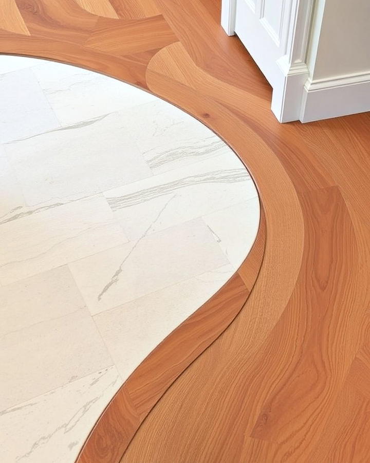 curved transitions floor for creative flow