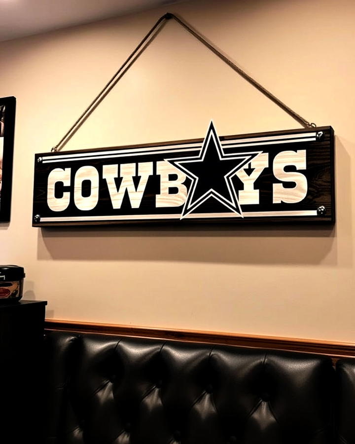 customized cowboys signage