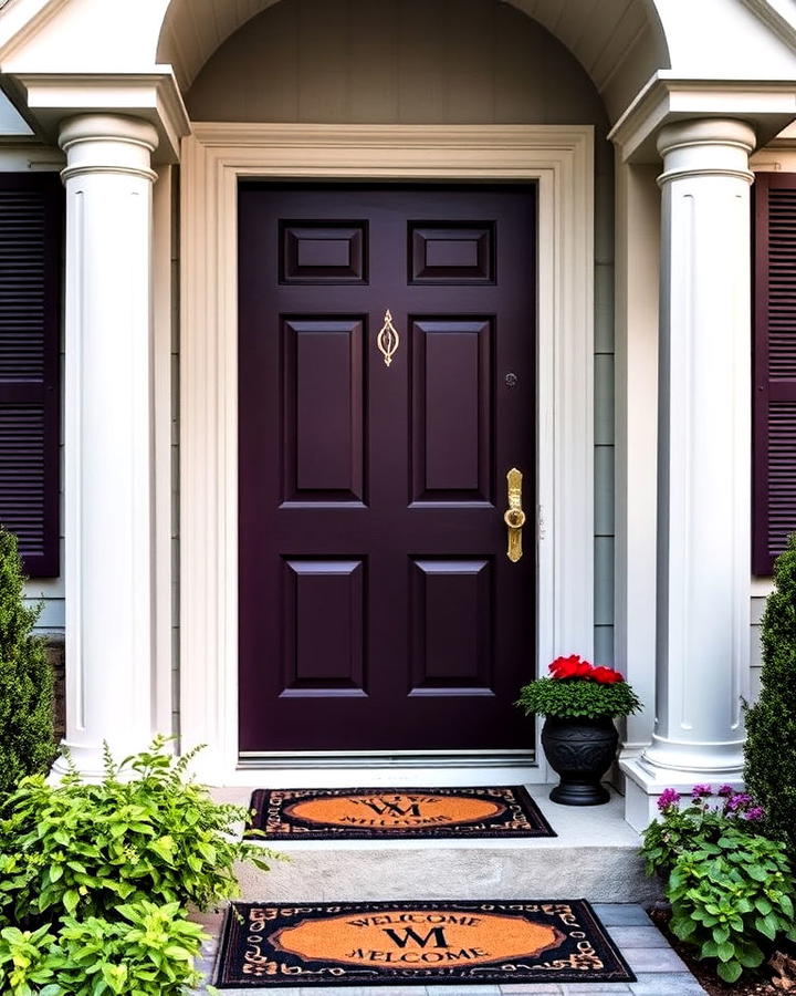 daring eggplant front door