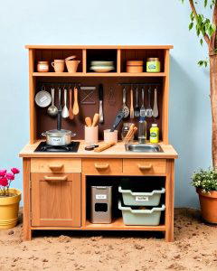 20 Mud Kitchen Ideas for Outdoor Fun with Kids