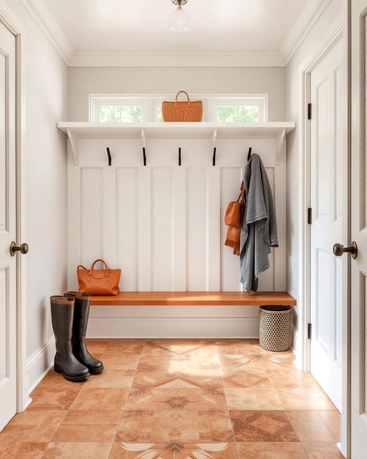 durable tile flooring mudroom