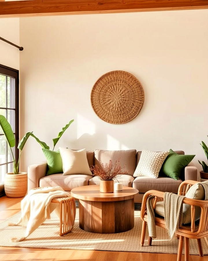 earthy tones living room