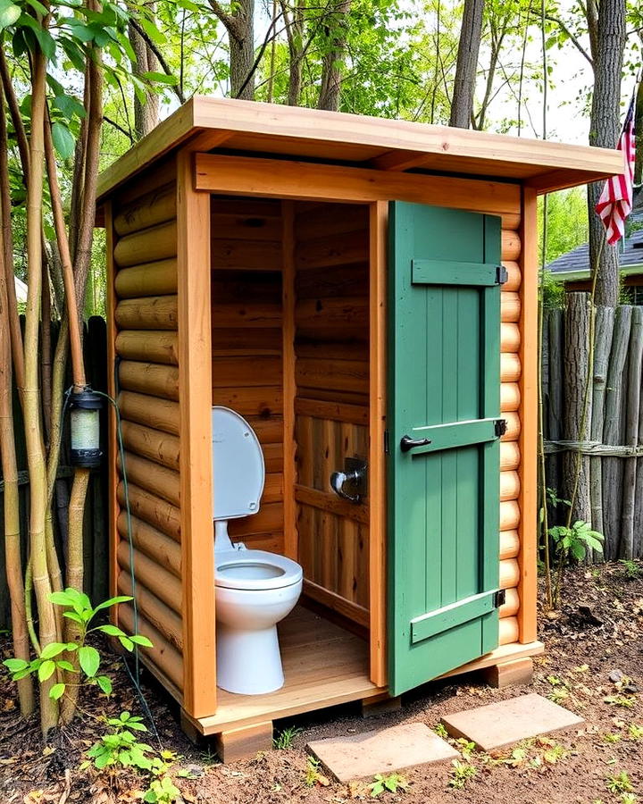 eco friendly composting outhouse