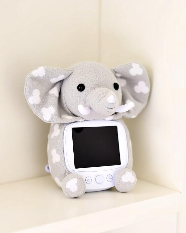 elephant themed baby monitor cover design