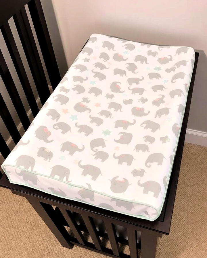 elephant themed changing pad cover