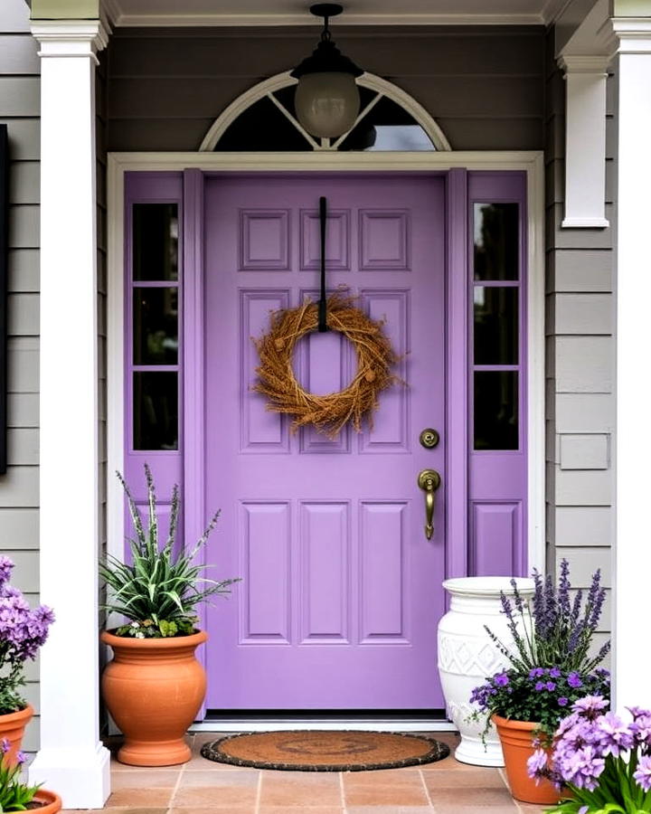 enchanting lavender front door