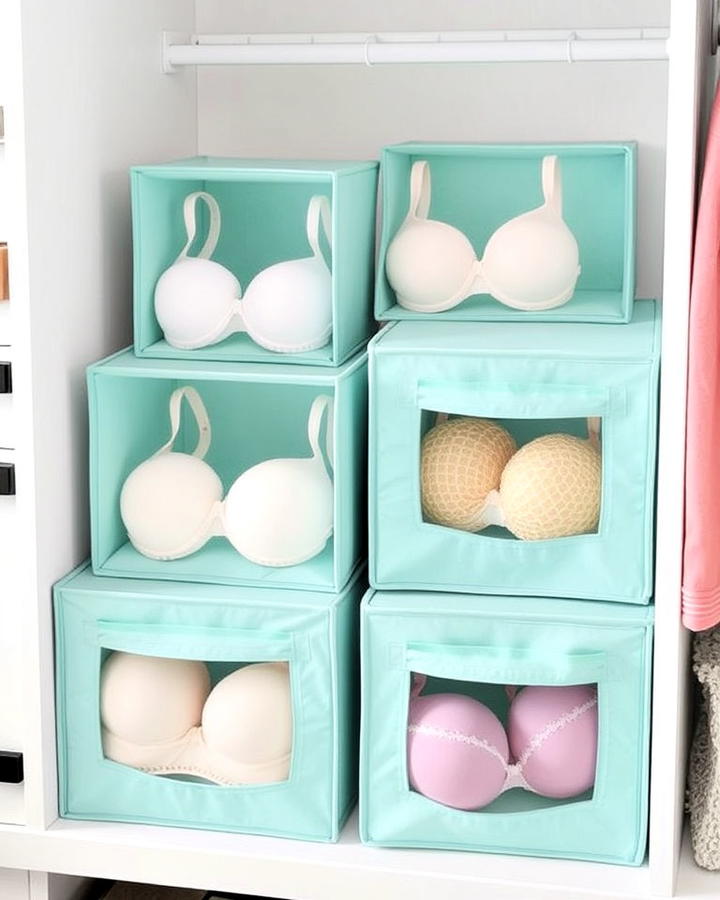 fabric bra storage cubes