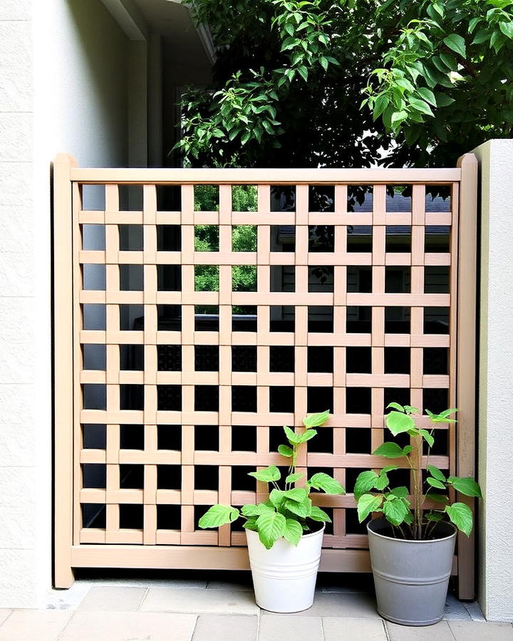 frameless lattice fence panels