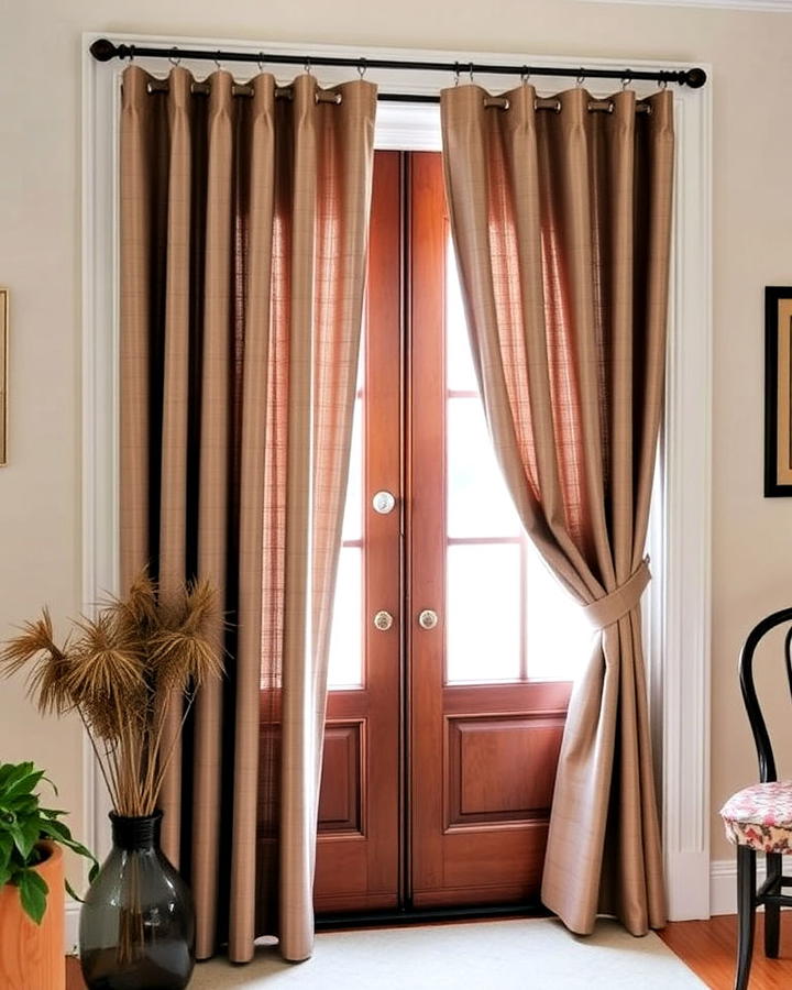 front door curtains for privacy