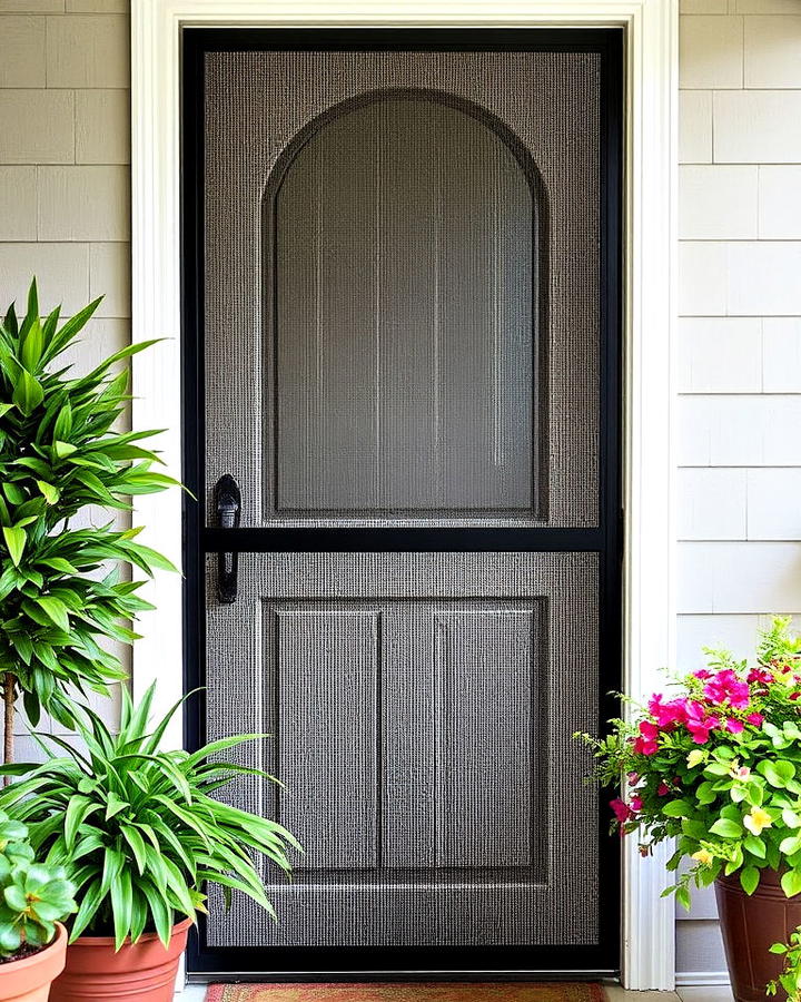 front door privacy mesh screens