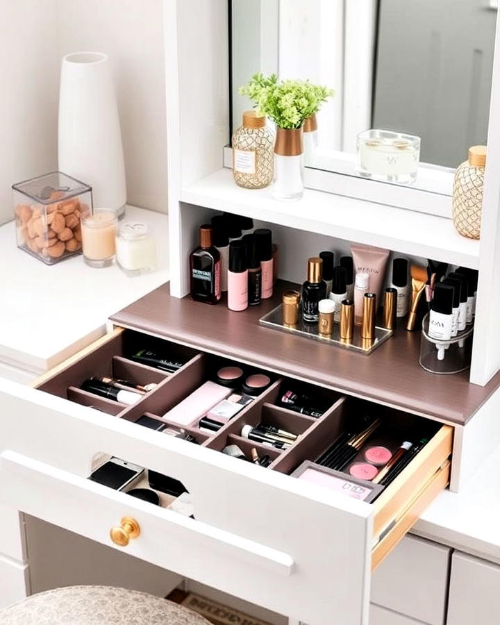 functional organization dressing table