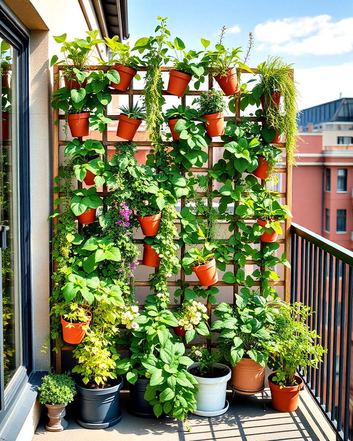 functional vertical garden trellis