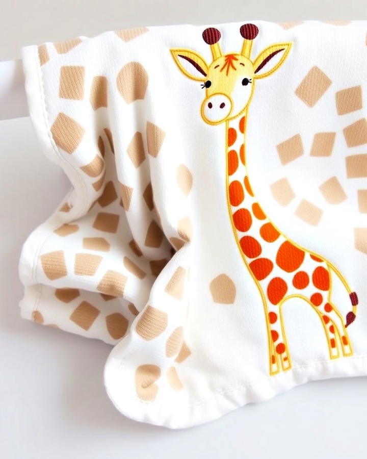 giraffe themed baby blanket