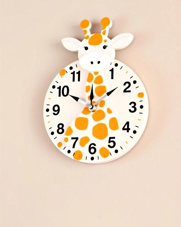 giraffe wall clock idea