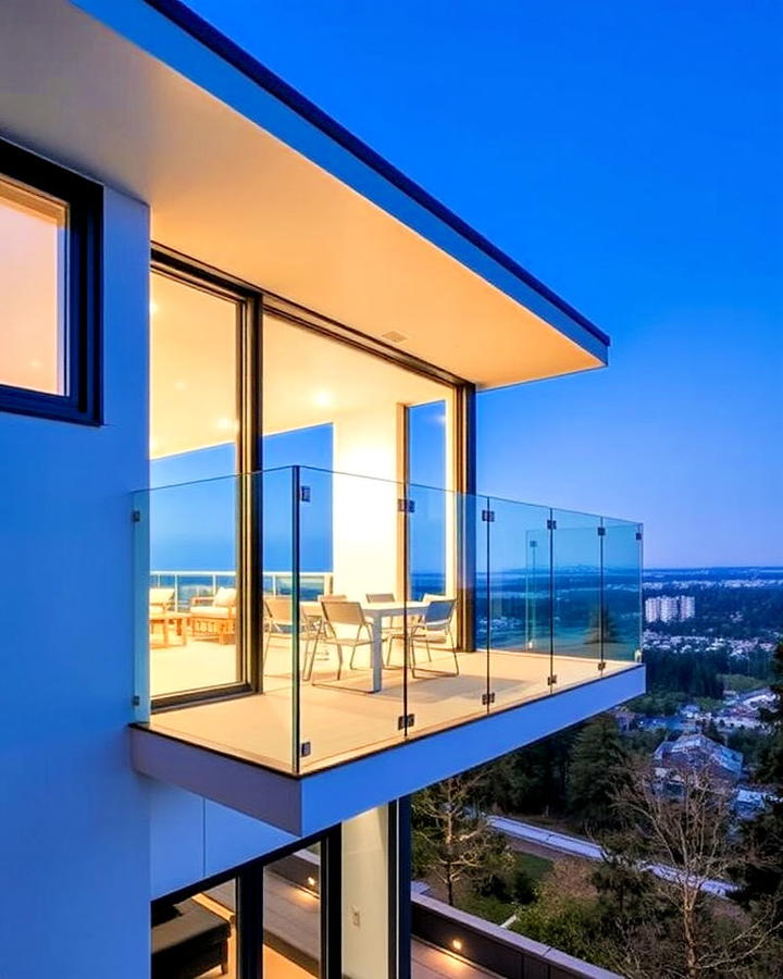 glass cantilever balcony idea