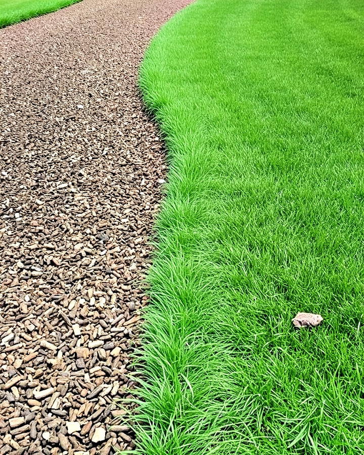 grass strip edging for mulch