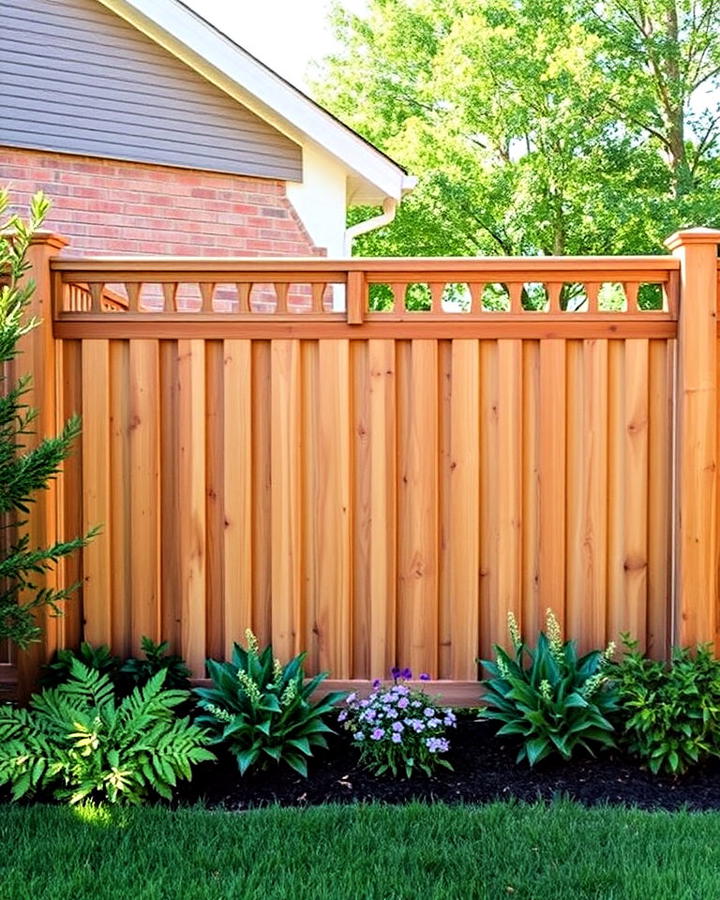 half lattice fence with solid base